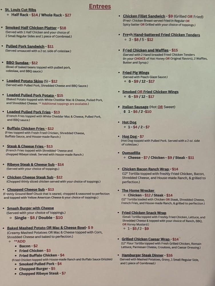 Fisher's Roadhouse Cafe Menu image 3
